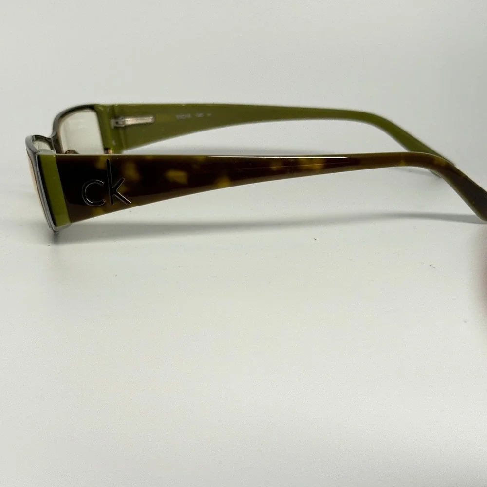 Calvin Klein 5213 250 Eyeglasses Green‎ Tortoise Rectangle Frames 53-16-140